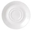 Fashion Soucoupe double de 6.5" Simplicity - Blanche - 36 par boite Vaisselle
