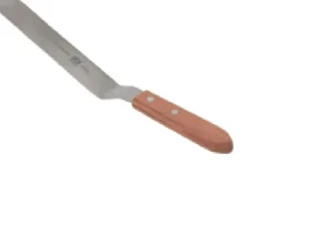 Clearance Spatule à lame coudée de 7.75" avec manche en bois Ustensiles Et Outils De Cuisine