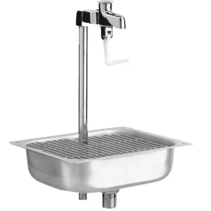 Clearance Station d'eau avec drain et pédale de 14" Robinetterie Commerciale