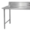 Outlet Table à vaisselle propre de 30" x 48" - Côté gauche Tables De Travail Commerciales