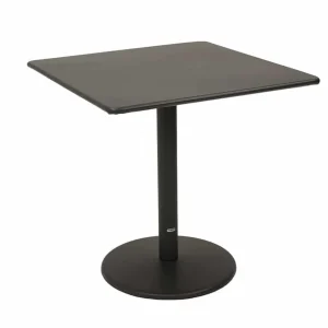 Hot Table carrée de 30" Bistro Square 30 - Antique Iron (Fer antique) Ameublement Commercial Pour Terrasses