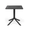 Sale Table carrée de 32" Clip 80 - Antracite (noire) Ameublement Commercial Pour Terrasses