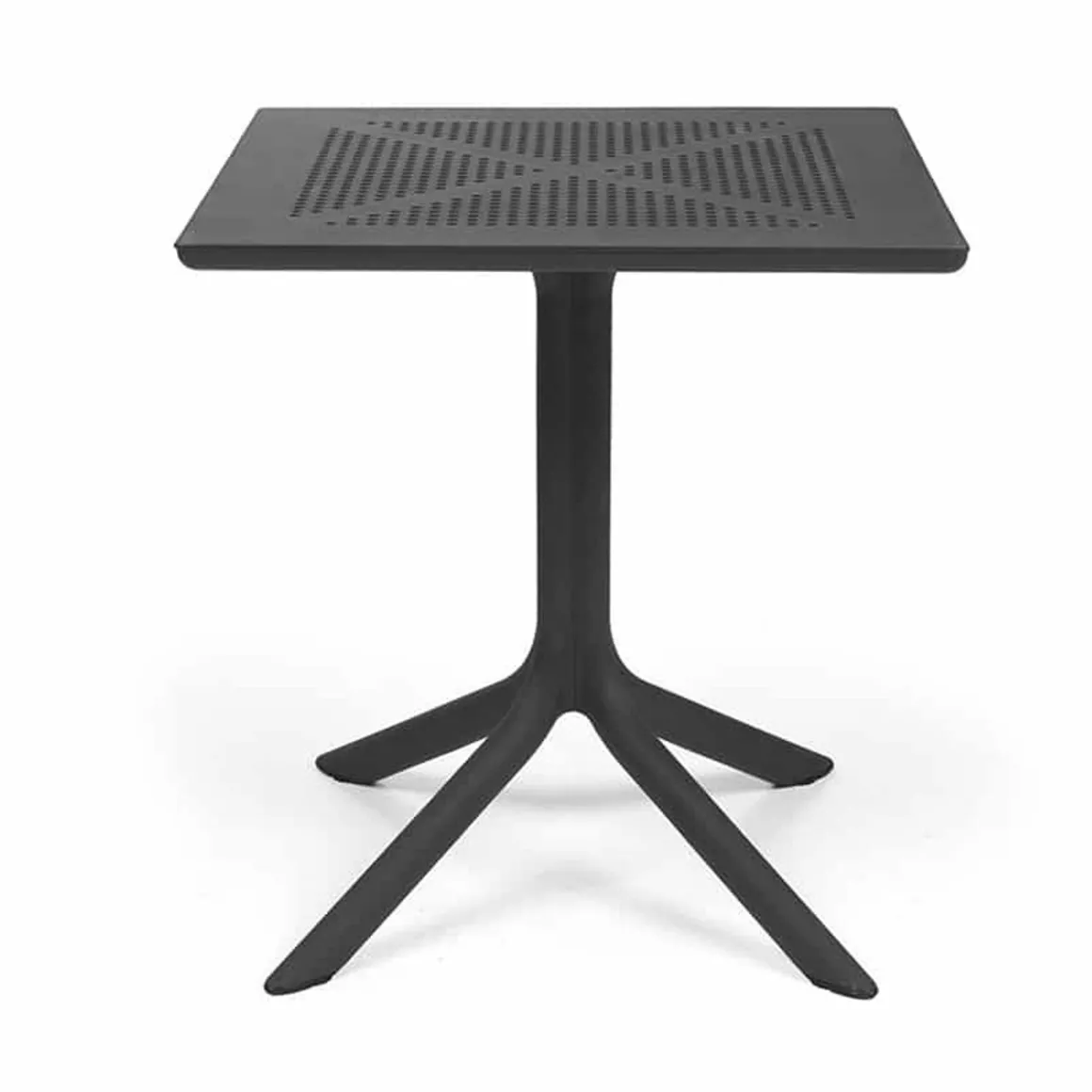 table_carre_de__clip___an_0.webp Outlet Table carrée de 28" Clip 70 - Antracite (noire) Ameublement Commercial Pour Terrasses