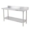 Outlet Table de travail de 30" x 72" en acier inoxydable avec dosseret de 5" Tables De Travail Commerciales