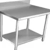Fashion Table de travail de 30" x 60" en acier inoxydable avec dosseret de 5" Tables De Travail Commerciales