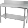 Online Table de travail de 30" x 48" en acier inoxydable avec dosseret de 5" Tables De Travail Commerciales