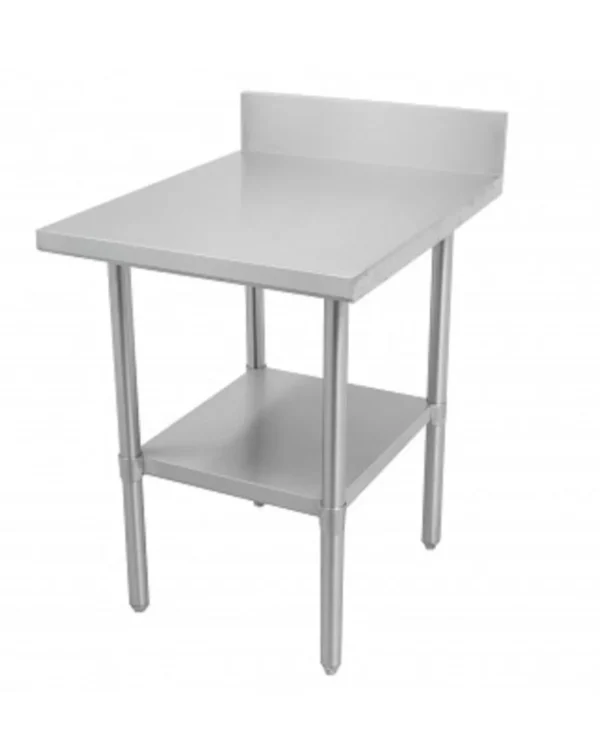 New Table de travail de 30" x 30" en acier inoxydable avec dosseret de 5" Tables De Travail Commerciales