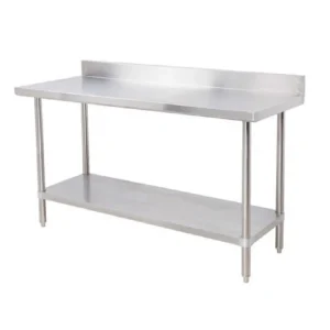 Outlet Table de travail de 24" x 60" en acier inoxydable avec dosseret de 5" Tables De Travail Commerciales