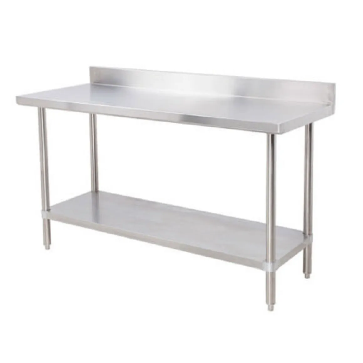table_de_travail_de__x__e_0-26.webp Outlet Table de travail de 24" x 60" en acier inoxydable avec dosseret de 5" Tables De Travail Commerciales