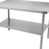 Sale Table de travail de 24" x 48" en acier inoxydable Tables De Travail Commerciales