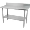 Online Table de travail de 30" x 36" en acier inoxydable avec dosseret de 5" Tables De Travail Commerciales
