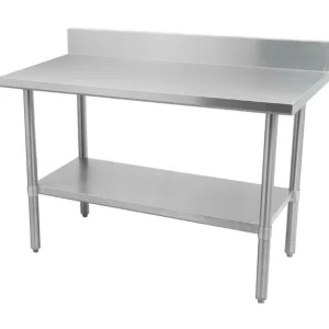 Online Table de travail de 30" x 36" en acier inoxydable avec dosseret de 5" Tables De Travail Commerciales