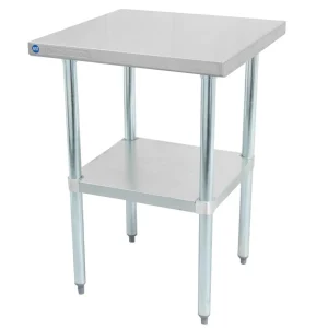 Hot Table de travail de 24" x 24" en acier inoxydable Tables De Travail Commerciales