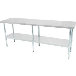 Fashion Table de travail de 30" x 84" en acier inoxydable - Modèle DÉMO Tables De Travail Commerciales