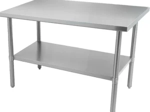 Fashion Table de travail de 24" x 72" en acier inoxydable Tables De Travail Commerciales