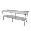 Hot Table de travail de 24" x 96" en acier inoxydable Tables De Travail Commerciales