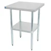 Hot Table de travail de 30" x 18" en acier inoxydable Tables De Travail Commerciales