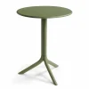 Clearance Table ronde de 24" Spritz - Agave (verte) Ameublement Commercial Pour Terrasses