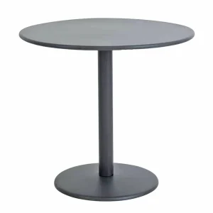 Hot Table ronde de 32" Bistro Round 32 - Antique Cement (grise) Ameublement Commercial Pour Terrasses