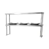 Hot Tablette passe-plat double de 14" x 60" en acier inoxydable Tablettes Murales Et Passe-plats