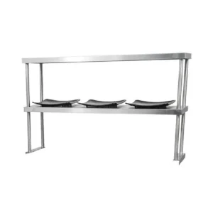 Hot Tablette passe-plat double de 14" x 60" en acier inoxydable Tablettes Murales Et Passe-plats