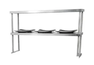 Best Tablette passe-plat double de 16" x 48" en acier inoxydable Tablettes Murales Et Passe-plats