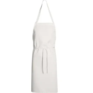 Discount Tablier à bavette - Blanc Linge De Cuisine Et Vêtements