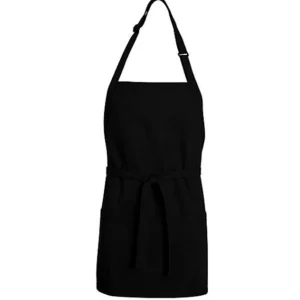 Fashion Tablier à bavette de 28" x 24" avec 3 poches - Noir Linge De Cuisine Et Vêtements