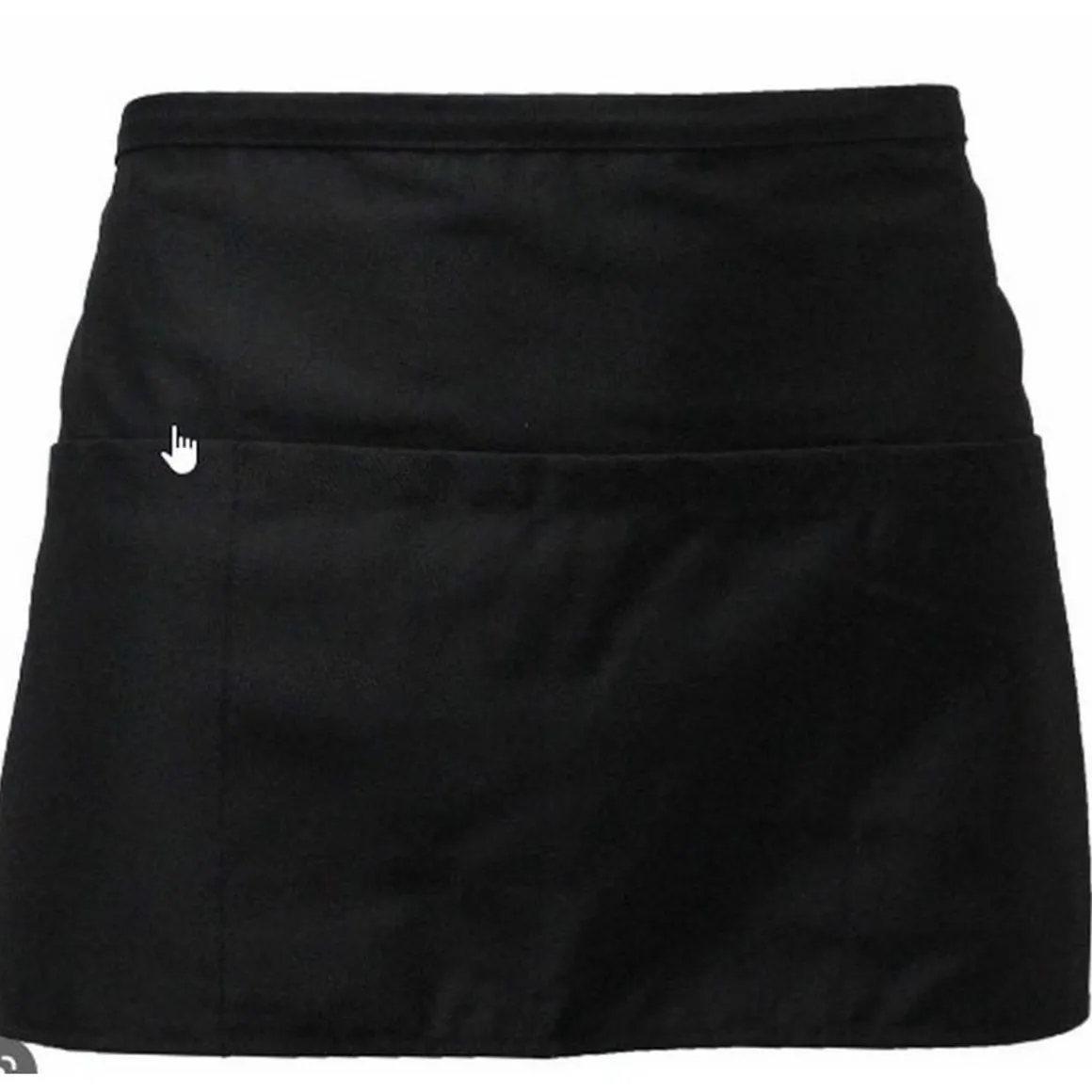 tablier_de__x__avec__poch_0.webp Hot Tablier de 23" x 11" avec 3 poches pour serveurs - Noir Linge De Cuisine Et Vêtements