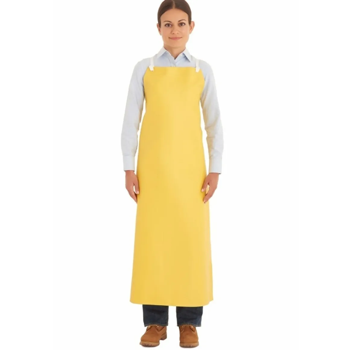 tablier_de_plonge_robuste_0.webp Discount Tablier de plonge robuste en néoprène - Jaune Linge De Cuisine Et Vêtements