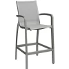 Sale Tabouret de bar avec bras Sunset - Solid Gray / Platinum Gray (Gris) Ameublement Commercial Pour Terrasses