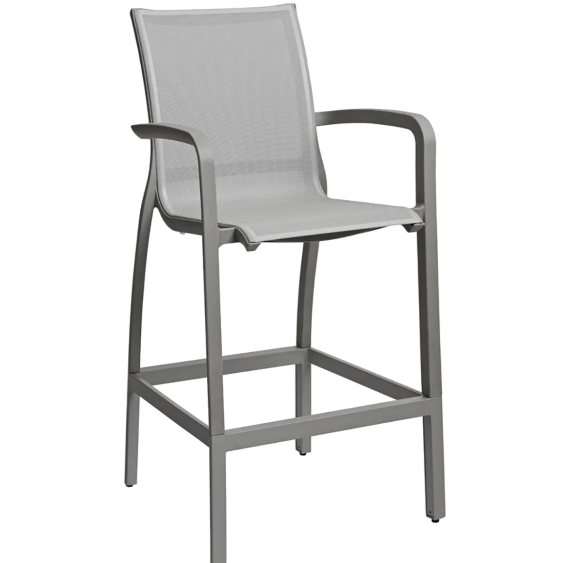 tabouret_de_bar_avec_bras_0.webp Sale Tabouret de bar avec bras Sunset - Solid Gray / Platinum Gray (Gris) Ameublement Commercial Pour Terrasses