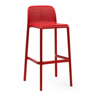 Discount Tabouret de bar Lido Bar - Rosso (rouge) Ameublement Commercial Pour Terrasses