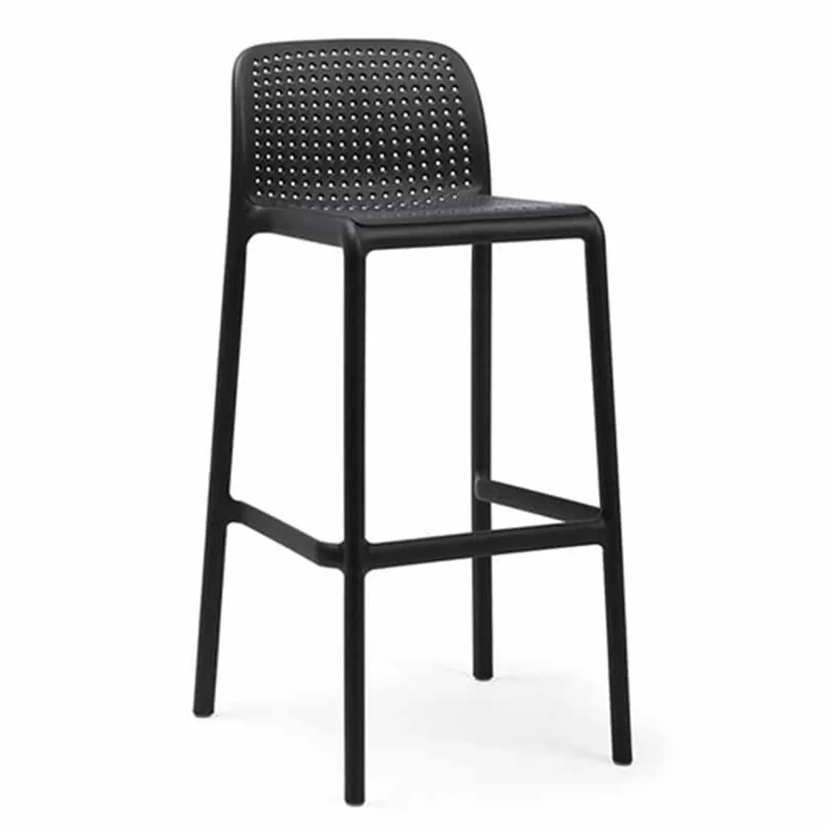 tabouret_de_bar_lido_bar__0-4.webp Sale Tabouret de bar Lido Bar - Antracite (noir) Ameublement Commercial Pour Terrasses