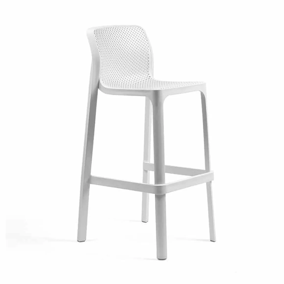 tabouret_de_bar_net_bar___0-5.webp Clearance Tabouret de bar Net Bar - Bianco (blanche) Ameublement Commercial Pour Terrasses