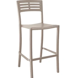 Online Tabouret de bar Vogue - French Taupe (Beige) Ameublement Commercial Pour Terrasses