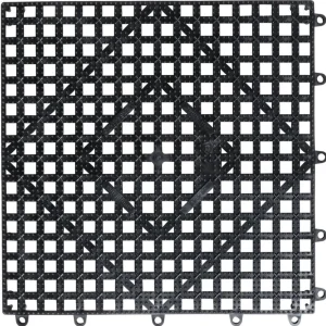 Best Tapis de séchage de 12" x 12" Versa-Mat - Noir Accessoires De Bar