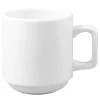 Clearance Tasse à café empilable de 9.5 oz Eternity Plus par Chef & Sommelier - Warm White - 36 par boite Vaisselle