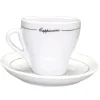 Sale Tasse à cappuccino de 8 oz avec ligne noir avec soucoupe - 6 par boite Vaisselle