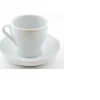 Best Tasse à cappuccino de 8 oz avec soucoupe - Blanche - 6 par boite Vaisselle