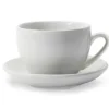 Outlet Tasse à espresso de 5 oz avec soucoupe - Blanche - 4 par boîte Vaisselle