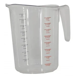 New Tasse à mesurer de 4 Qt. (3 800ml) - Transparente Ustensiles Et Outils De Cuisine