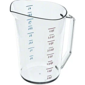 Outlet Tasse à mesurer graduée de 4L en polycarbonate transparent Camwear Ustensiles Et Outils De Cuisine