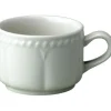 Clearance Tasse à thé empilable de 7.5 oz Buckingham - Blanche - 24 par boite Vaisselle