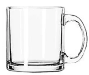 Sale Tasse de 13 oz en verre - 12 par boite Vaisselle
