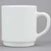 Best Tasse empilable de 10 oz Opal Restaurant White - 36 par boite Vaisselle