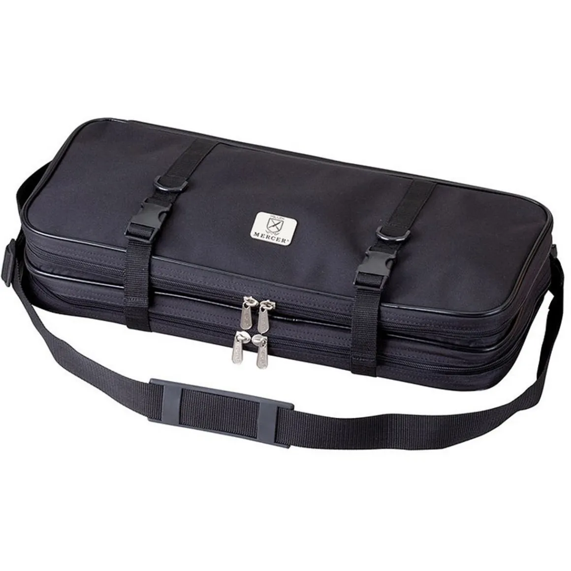 tui__couteaux_en_tissu____0-1.webp Sale Étui à couteaux en tissu à 2 sections pour 17 couteaux - Double zip Couteaux