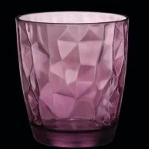 Clearance Verre à eau de 13.5 oz Diamond - Mauve - 6 par boite Verrerie