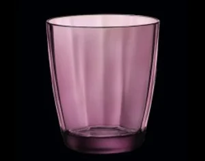 Hot Verre à eau de 13.5 oz Pulsar - Mauve - 6 par boite Verrerie