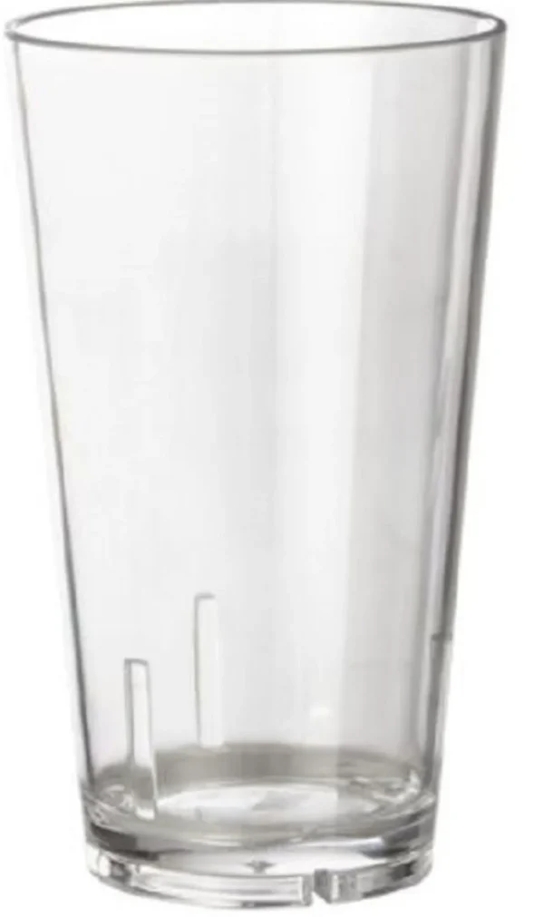 New Verre à mélanger de 16 oz en plastique - Transparent - 24 par boite Verrerie